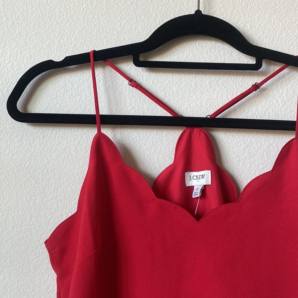 J Crew Scalloped Top
